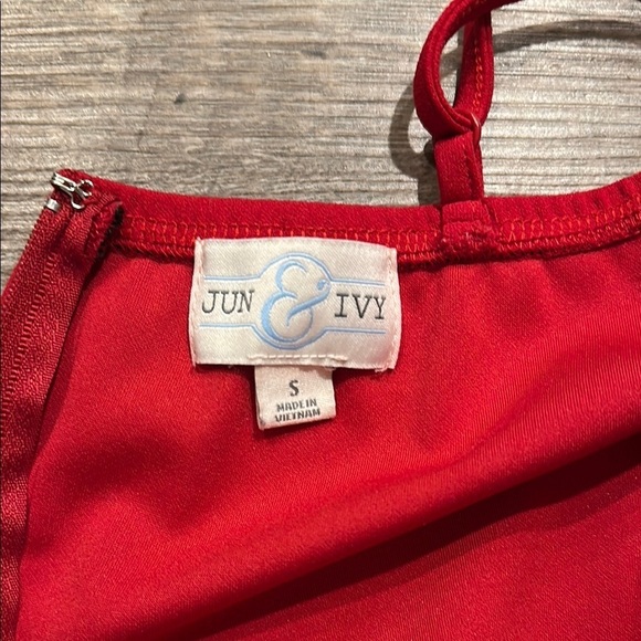 Jun & Ivy Red spaghetti strap homecoming/cocktail mini Dress Size small - Picture 6 of 10